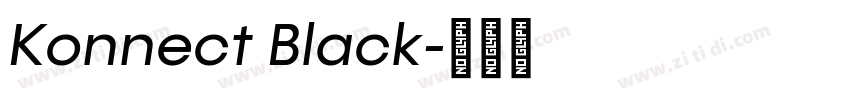 Konnect Black字体转换